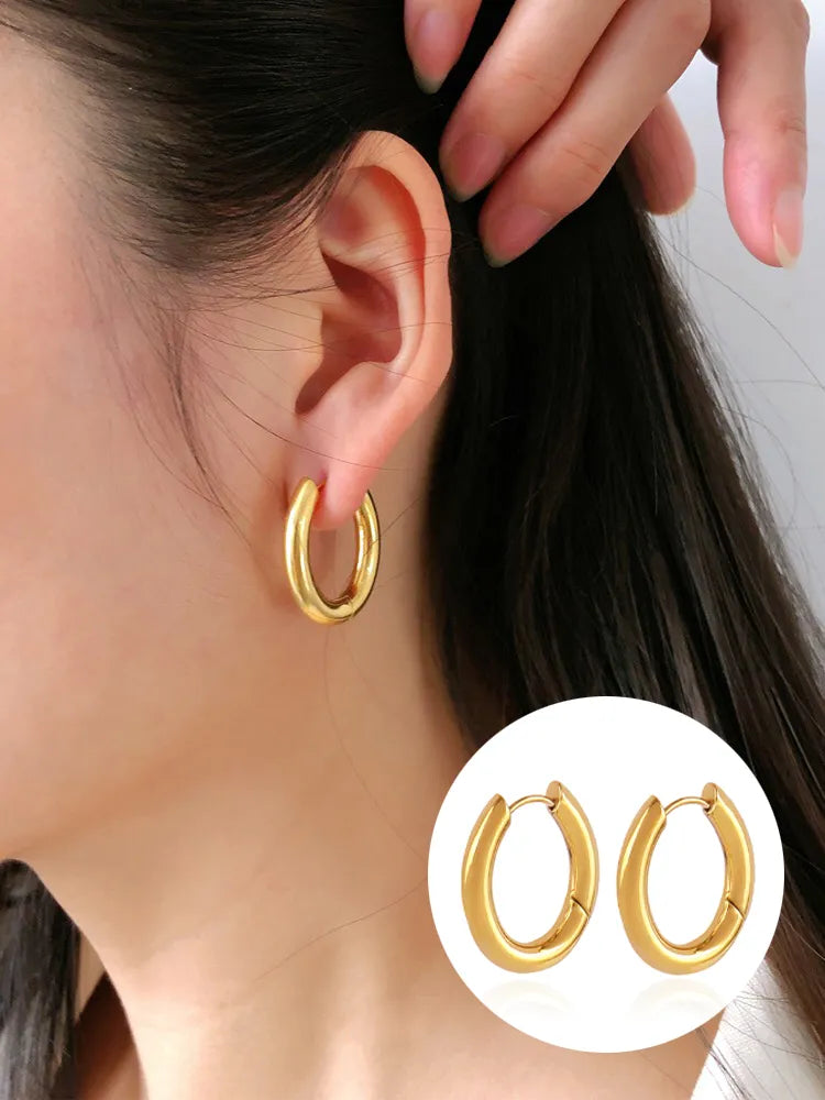 Stainless Steel Hoop Earrings